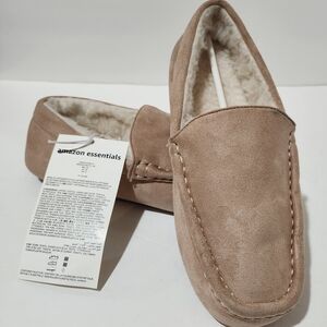 Amazon Essentials Women’s Dusty Rose/Pinkish Peach Moccasin Slippers Womens 8